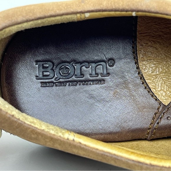 Born Oxford Sneaker Nubuck Brown Leather Gorp Western Southwestern Hippie Boho 8 - Picture 14 of 15